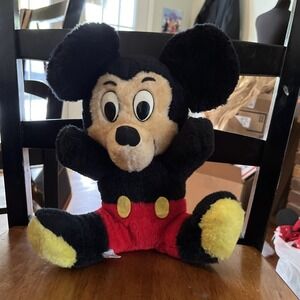 VINTAGE MICKEY MOUSE PLUSH STUFFED ANIMAL WALT DISNEY PRODUCTIONS TOY Plush 12"